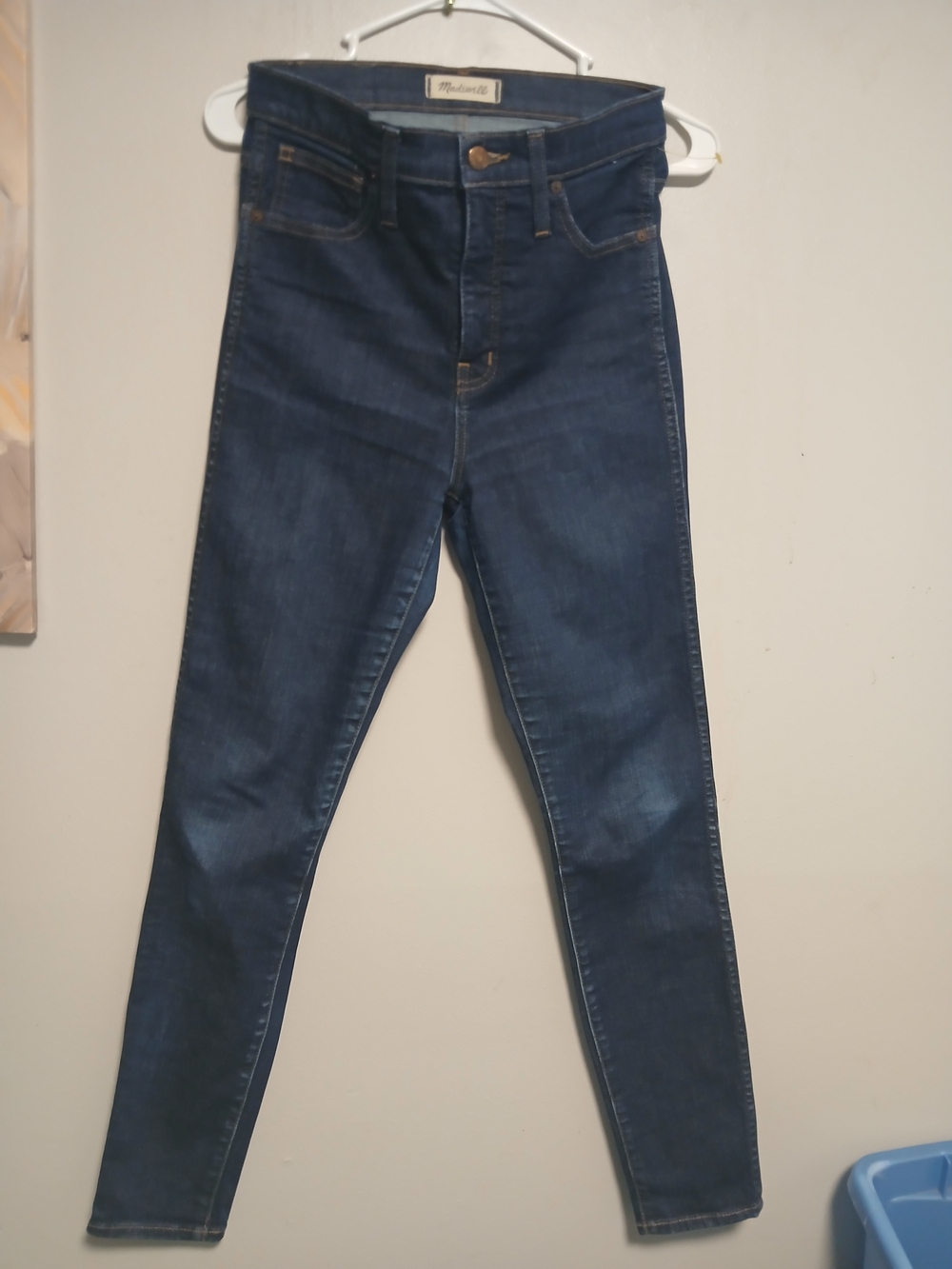 Madewell Skinny Jeans in Deep Indigo Wash
